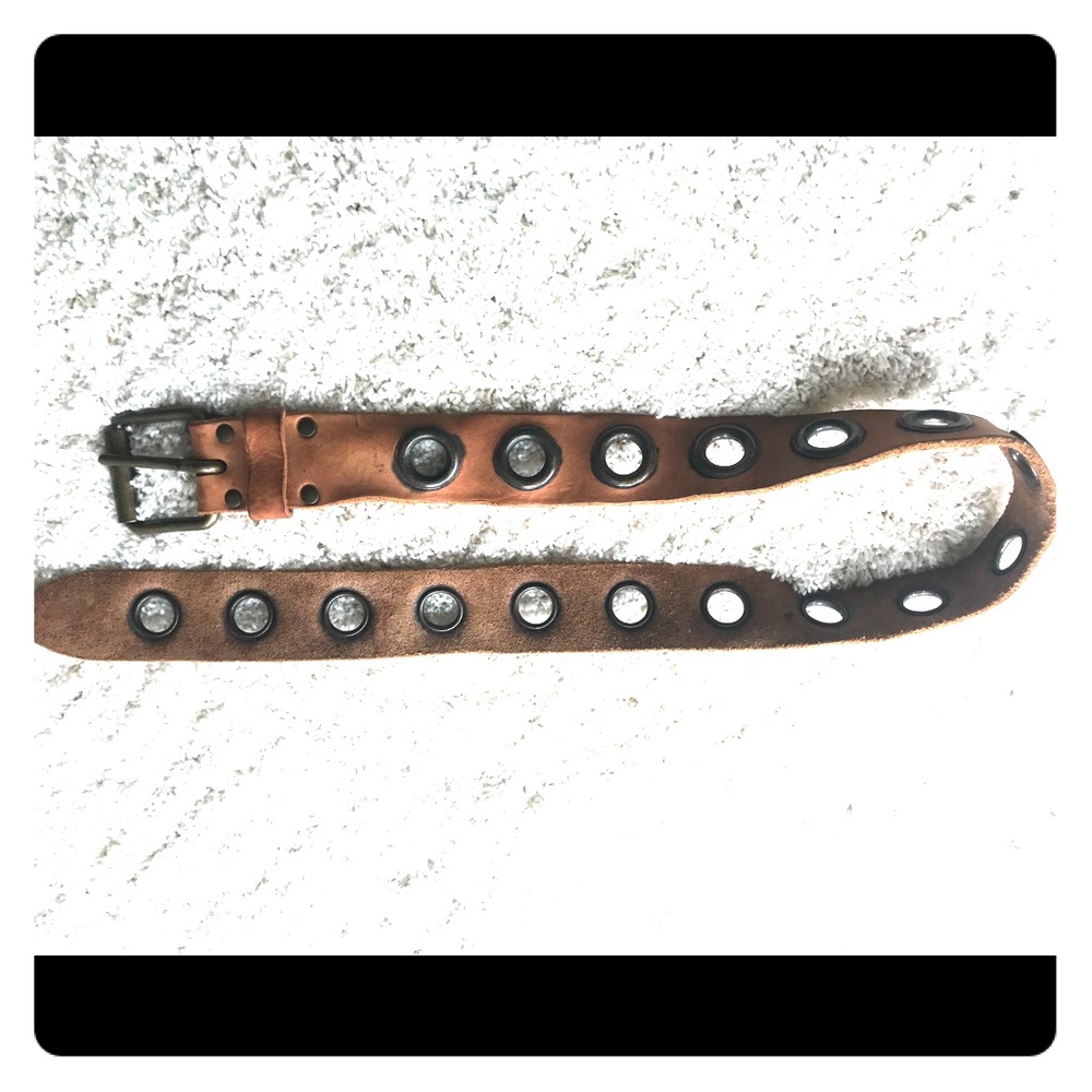 Cool leather and rivet belt